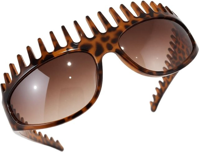 HongB Stirnband-Sonnenbrille, Unisex, Vollrand, oval, Kunststoff, braun - Bild 1