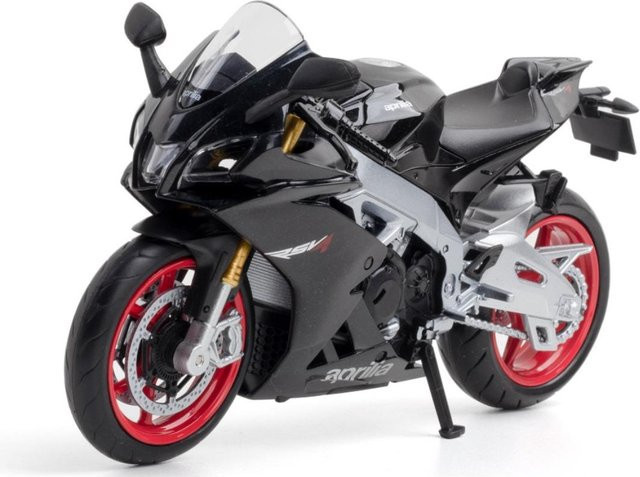 Fourall- Model Cars Aprilia RSV4 Rennmotorradmodell, 1:12, Metall, schwarz - Bild 1