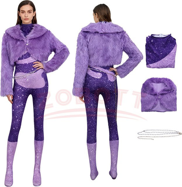ZOBOTT Zootopia Gazelle Cosplay Kostüm, Lila, Plüsch / Textil - Bild 1
