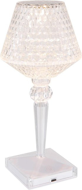 Globo LED-Tischleuchte Kristall in Transparent, dimmbar und mit Touch-Funktion, B/T/H: 12 x 12 x 26 cm - Bild 1