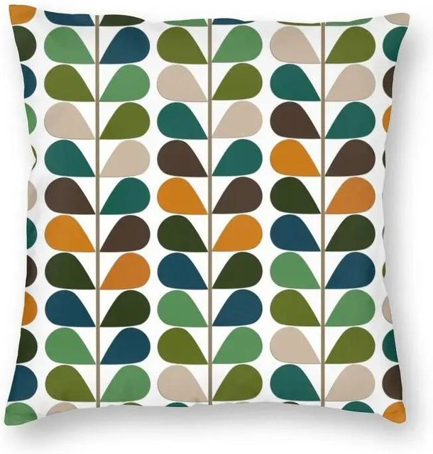 Orla Kiely Kissenbezug mit floralem Vogelmuster in Multicolour, quadratisch, B/T/H: 45 x 45 x 0 cm - Bild 1