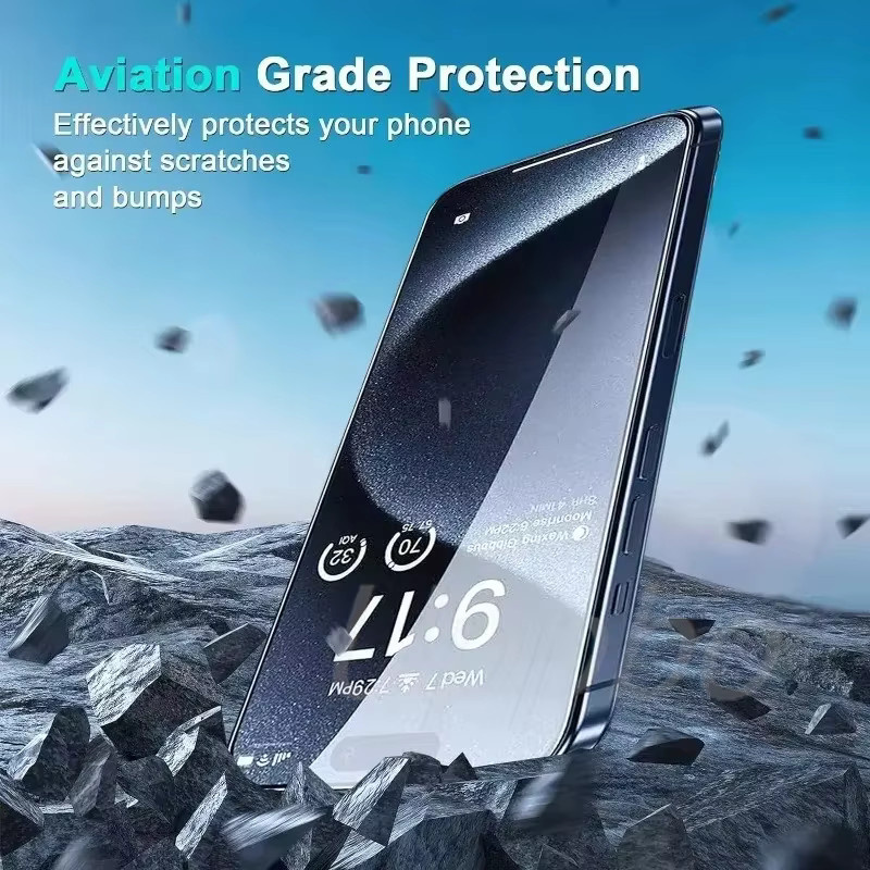 Privatsphäre Screen Protector aus gehärtetem Glas für Samsung Galaxy A36 5G A35 A34 A33 A32 A31 A30S A26 A25 A24 A22 A21S A20 A42 in transparent - Bild 3