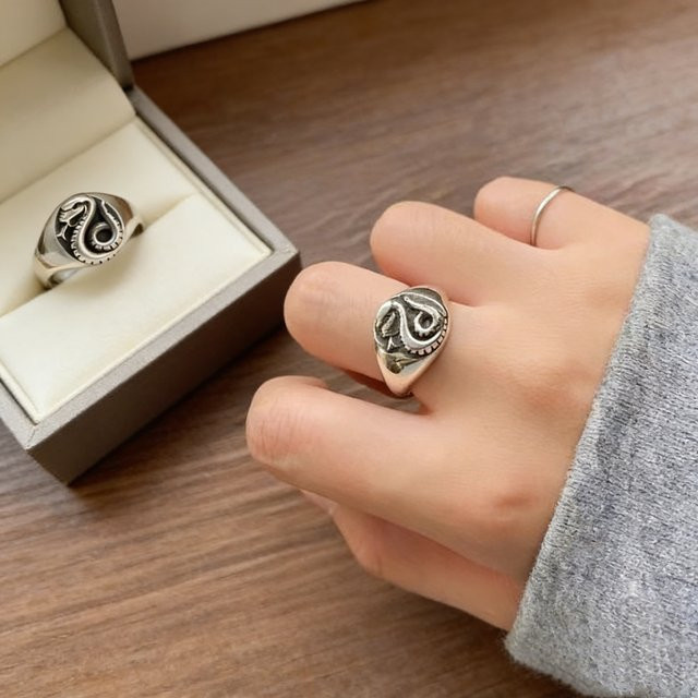 BEAST KINGDOM Ringe, Silber, Unisex, Vintage - Bild 1