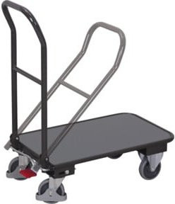 Cordes Klappbügelwagen aus Stahl in Anthrazit RAL 7016, B/T/H: 94,0 x 81,5 x 45,0 cm - Bild 1