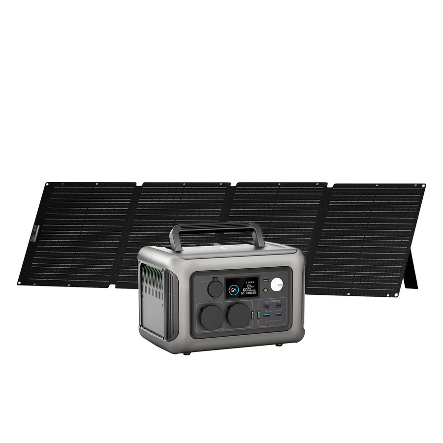 ALLPOWERS R600 Tragbares Kraftwerk mit Solarpanel Option, Reine Sinuswelle, 299 Wh, Graue Outdoor-Solargenerator für Camping - Bild 7