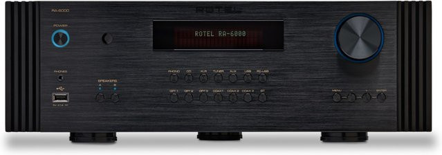 Rotel RA-6000 Vollverstärker in Schwarz mit Bluetooth, Optisch, USB-C und Ethernet/LAN - Bild 1