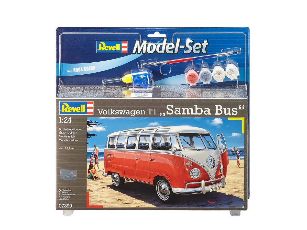 Revell VW T1 Samba Automodell Bausatz, 1:24, ab 8 Jahren - Bild 4