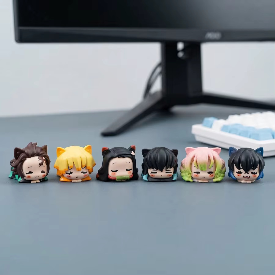 Bandai Demon Slayer Actionfiguren, Katze Nezuko Tanjirou Mitsuri, PVC - Bild 2