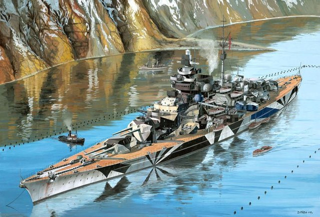 Revell Battleship Tirpitz, Modellbau, 1:350 - Bild 1