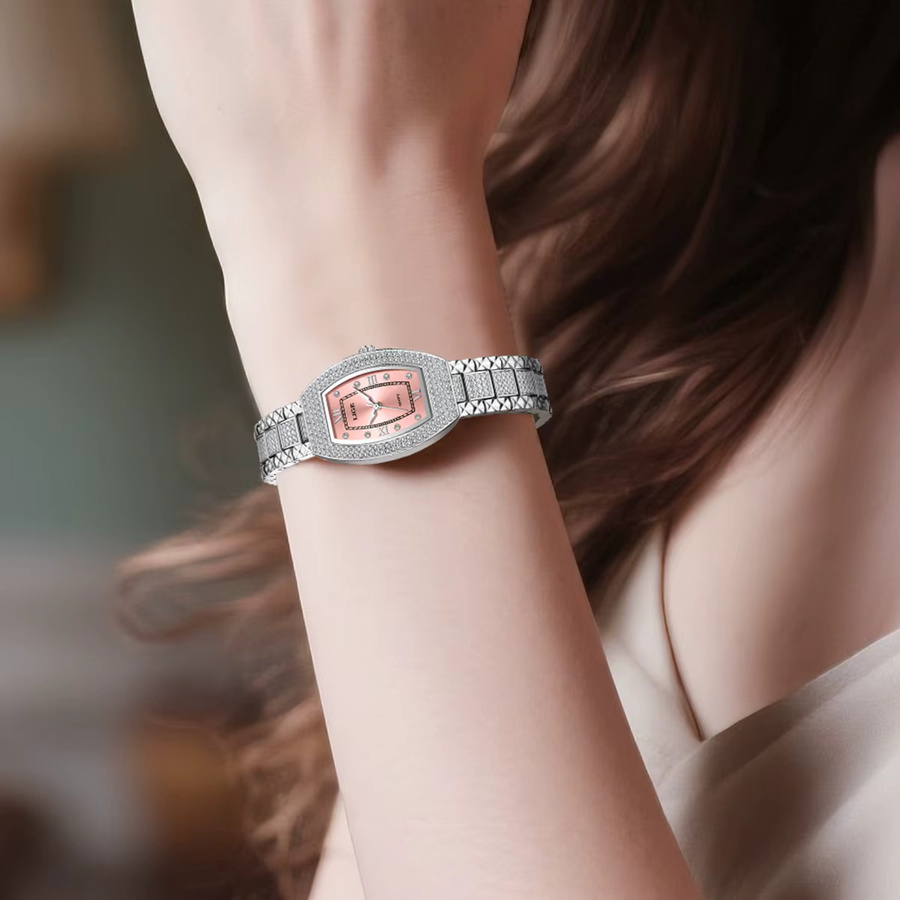 LIGE Armbanduhr, Diamant, Edelstahl, Silber, Quarz, Damen - Bild 3