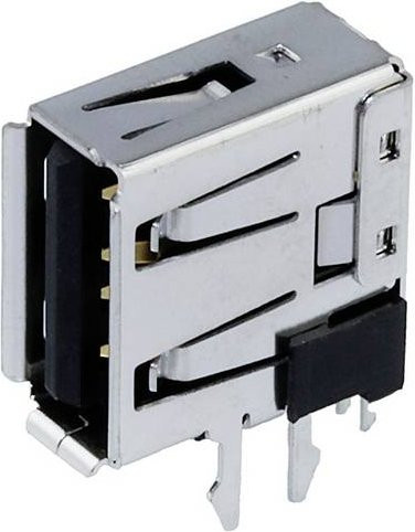Molex USB A Steckdose in Silber und Gold 673298020 - Bild 1