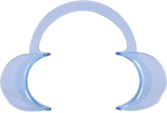 DIYelecs Zahnaufhellung Mundöffner Wange Retraktor, Transparent Blau, Mittel - Bild 1