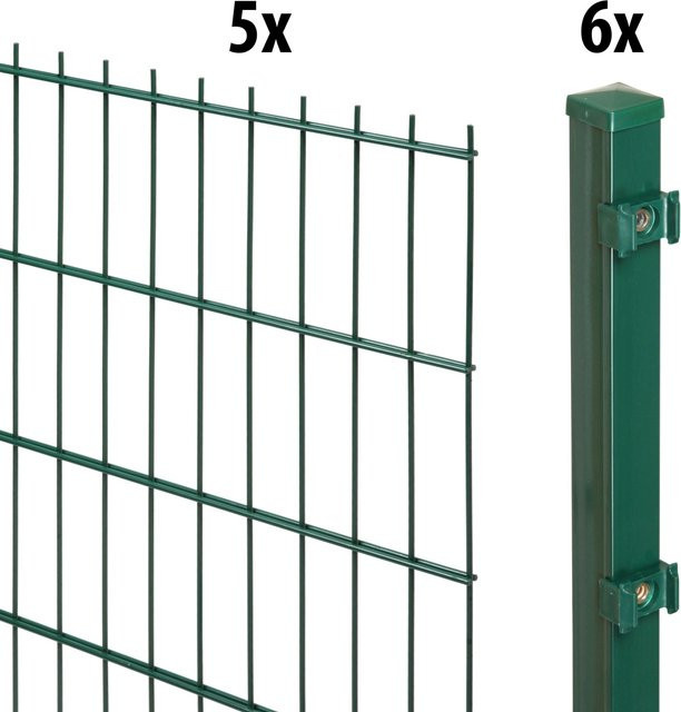 Floraworld Doppelstabmatten-Set Moosgrün, Höhe: 120 cm, Länge: 10 m - Bild 1