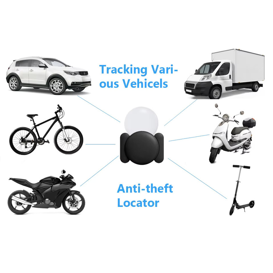 Apple GPS-Tracker in Schwarz mit starkem Magnet für Auto und Fahrzeug zur Anti-Verlust-Positionierung via Find My App - Bild 2