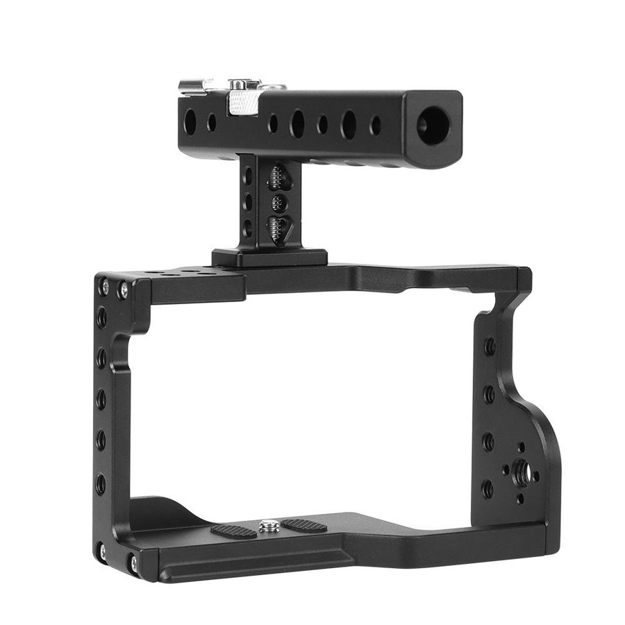 Sony C17 Käfig-Kit aus Aluminiumlegierung mit Griff für die spiegellose Kamera Sony A6600 in Schwarz - Bild 4