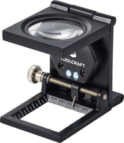 TOOLCRAFT Fadenzähler TO-10182528 in Schwarz mit 6-facher Vergrößerung und 28mm Linsendurchmesser - Bild 1