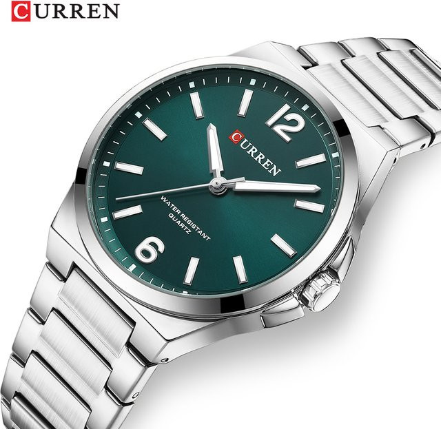 CURREN Armbanduhr Quarz, Edelstahl, Silber, Herren - Bild 1