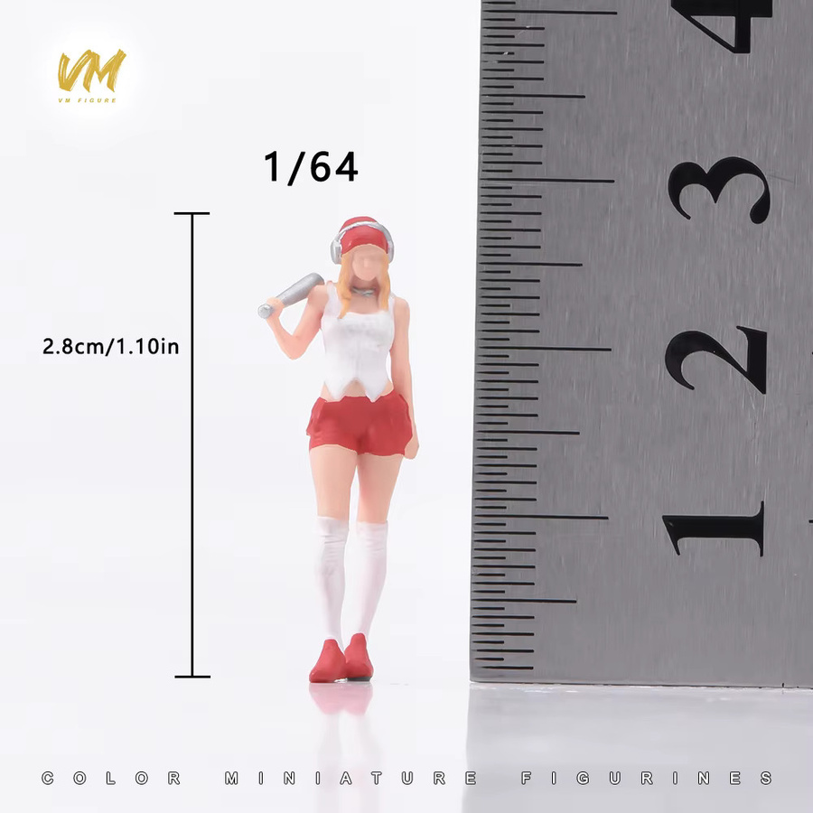 MAK Bemalte Miniatur-Figuren, Weibliches Modell, 3D Mini-Puppe - Bild 2