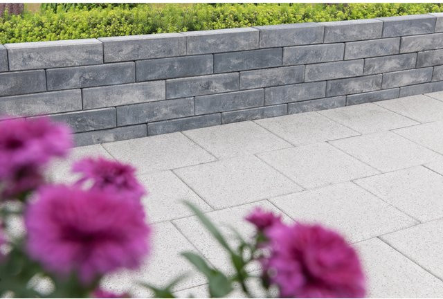 Diephaus Mauerstein Patea Pico Beton Weiß-Schwarz B/H/T: 40 x 10 x 10 cm - Bild 1