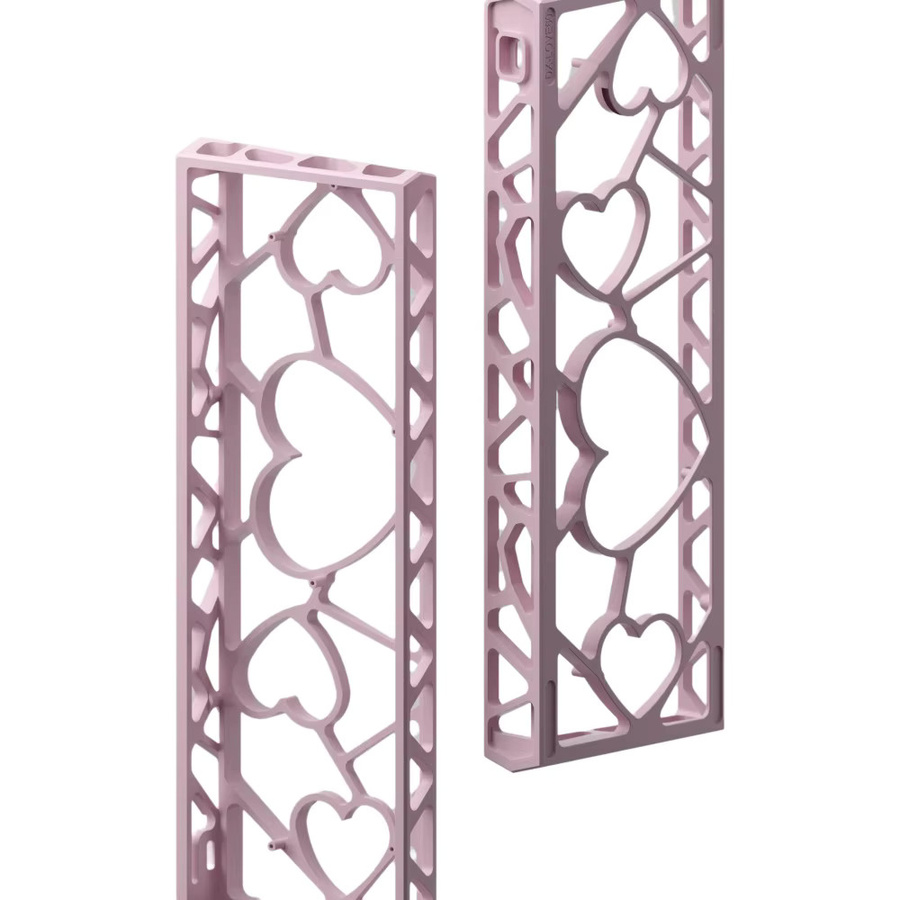 Keebox Hollow Heart Mechanisches Aluminium-Tastaturgehäuse für 60% Layout DIY-Tastaturen, kompatibel mit Wooting60 HE und GH60 PCB, in Pink und Purple - Bild 2