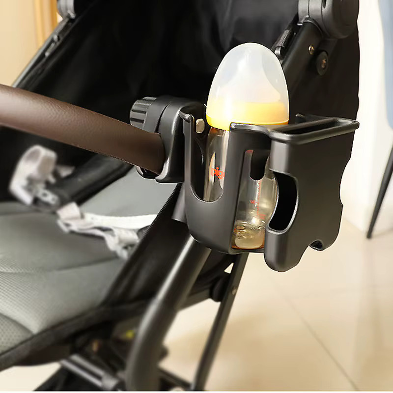 Universeller Kinderwagen-Getränkehalter und Babyflaschenhalter in Schwarz - Bild 4