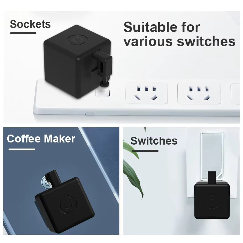 HIMOJO Zigbee Smart Fingerbot Schalterbot in Schwarz für Garagen-Vorhänge mit Gateway-Unterstützung für Tuya Alexa und Google Voice - Bild 2