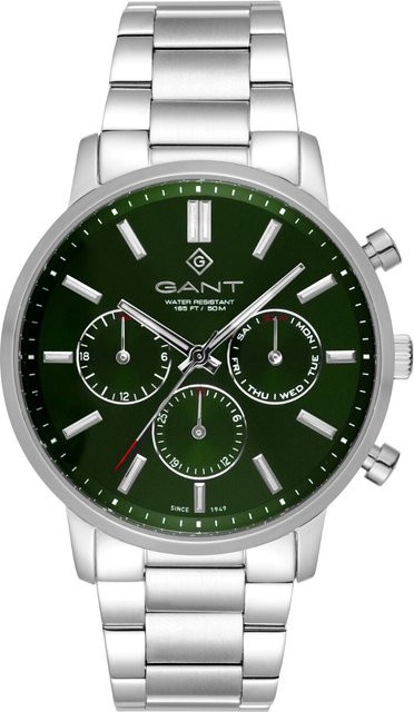 Gant Herrenuhr Easthill, Quarz, Edelstahl, Grün, 43 mm, 5 ATM - Bild 1