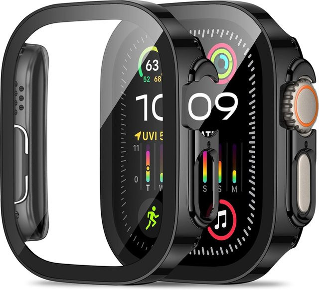 RMUTANE Displayschutzfolie gehärtetes Glas, Apple Watch Ultra 2, 49mm, 44mm, 40mm, 45mm, 41mm - Bild 1
