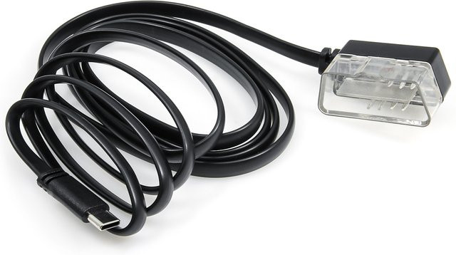 OBD2 zu Mini USB Anschluss Kabel für Auto HUD Head Up Display in Schwarz - Bild 1