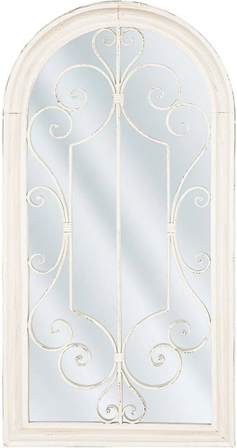 Beliani Wandspiegel CAMPEL in Cremeweiß im Retro-Design, B: 50 cm, H: 98 cm, T: 5 cm - Bild 1