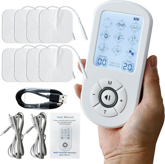 Raiuleko EMS-Muskelstimulator TENS-Massagegerät, weiß - Bild 1
