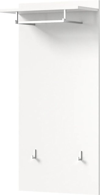 Inn.Furn Garderobenpaneel Grazie in Weiß mit Kleiderstange und Haken, Breite: 55 cm - Bild 1