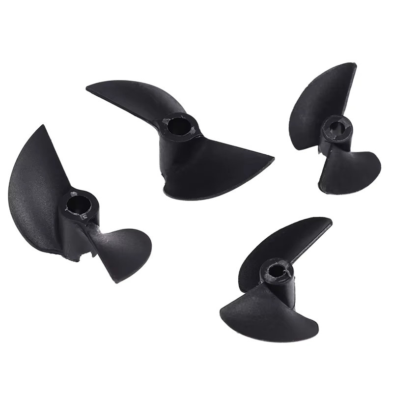 GJCUTE RC Boot Modell Zwei-Blatt-Propeller, Zubehör, 2-teiliges Set, Schwarz - Bild 1