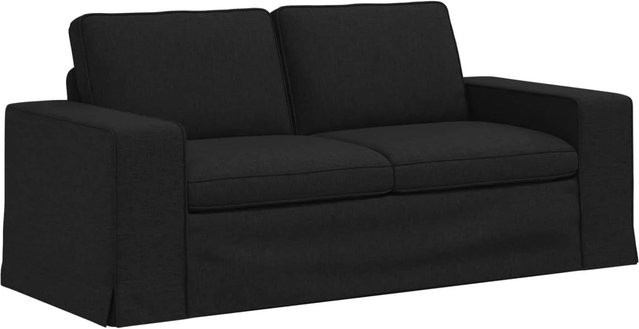 vidaXL Sofa Schwarz aus Stoff mit Metallrahmen B/T/H: 182 x 80 x 82 cm - Bild 1