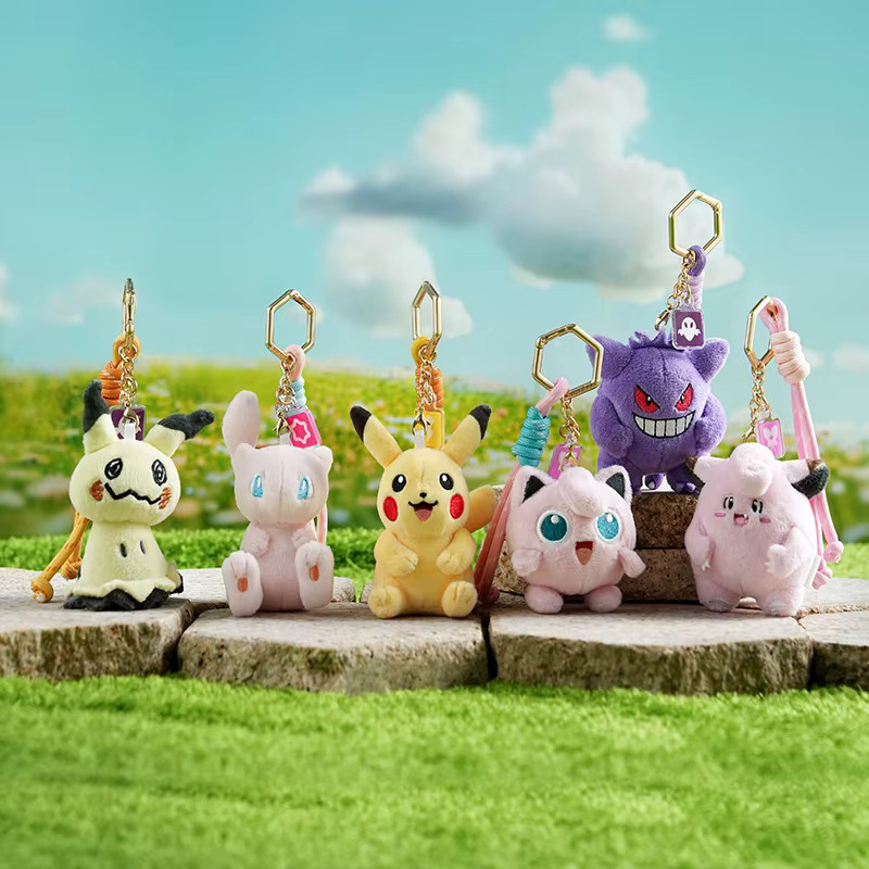 Potdemiel Pokémon Pikachu Gengar Mew Sprigatito Mimikyu Plüschtier, Schlüsselanhänger, Bunt / Mehrfarbig - Bild 2