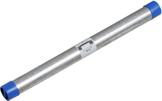 LUX-TOOLS Rohrdoppelnippel verzinkt silber, Durchmesser: 33,3 mm, Länge: 400 mm - Bild 1