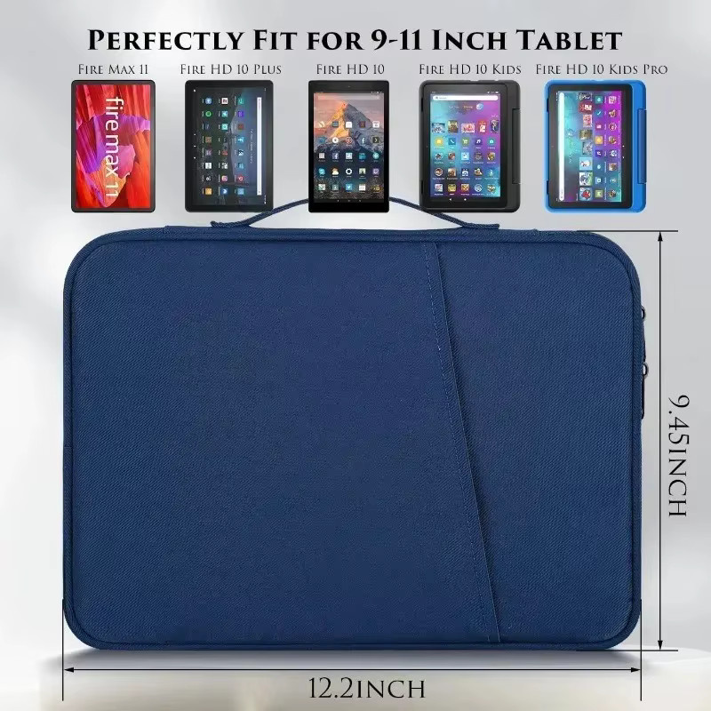 Multifunktionaler Dokumenten-Organizer Padfolio als Business-Halter und iPad-Tasche mit Reißverschluss in Pink oder Blau, B/H/T: 29 x 23 x 2 cm - Bild 2