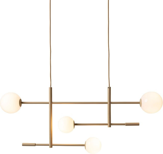it´s about RoMi Copenhagen Pendelleuchte in Beige mit Glaskugeln und Metallarmen im skandinavischen Design - Bild 1
