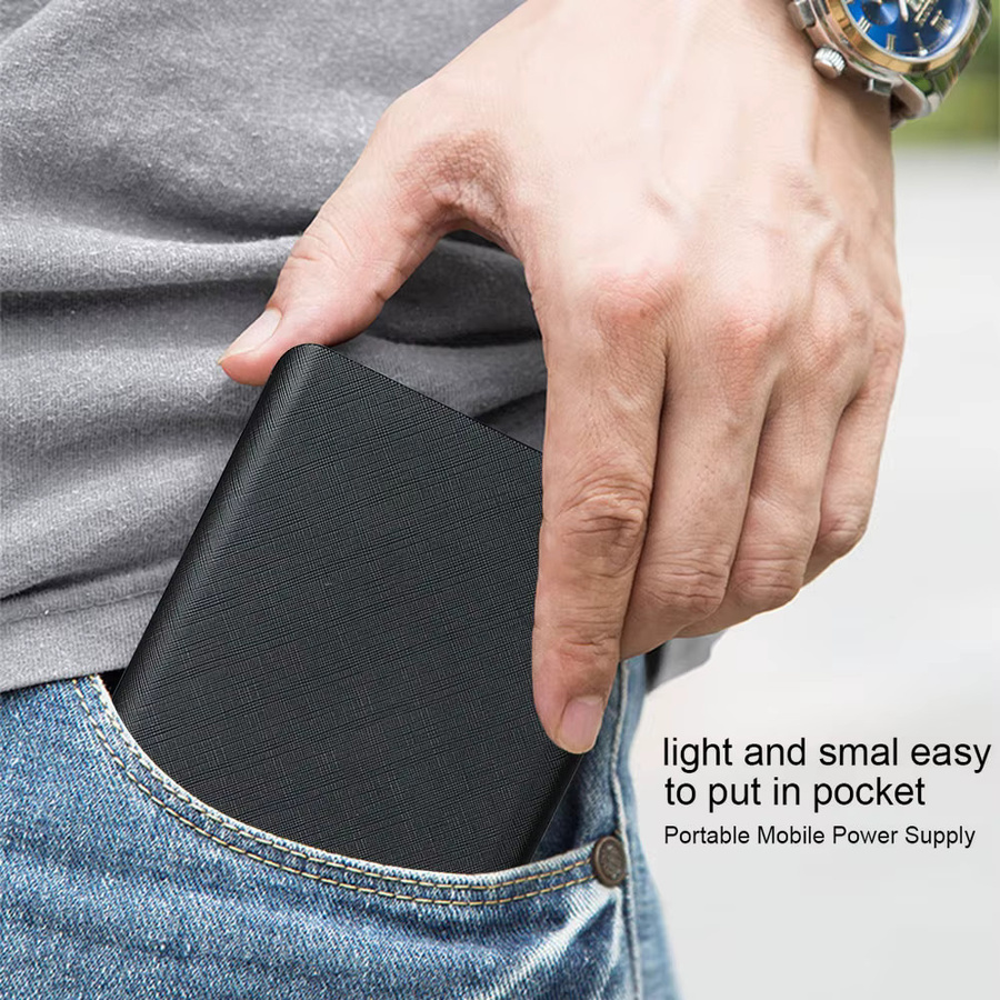 Tragbare Power Bank mit 20000 mAh Schnellladefunktion in Schwarz - Bild 6