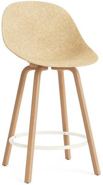 Normann Copenhagen Mat Barstuhl aus Buche in Beige mit Hanf und Seegras - Bild 1