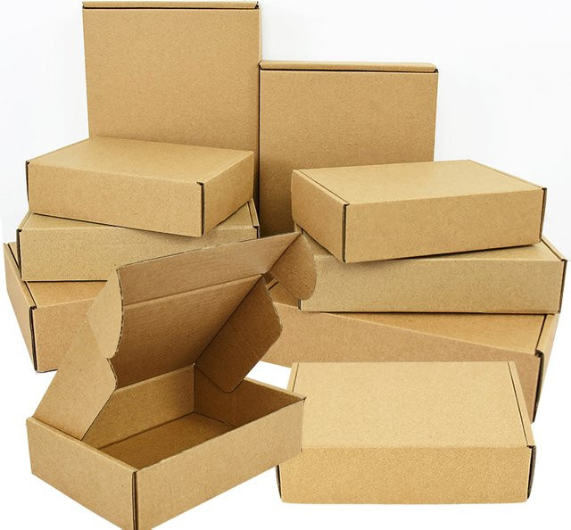 5er Set YONGSNOW Kraftpapier-Geschenkboxen in Braun für Süßigkeiten und Hochzeitsgastgeschenke - Bild 1