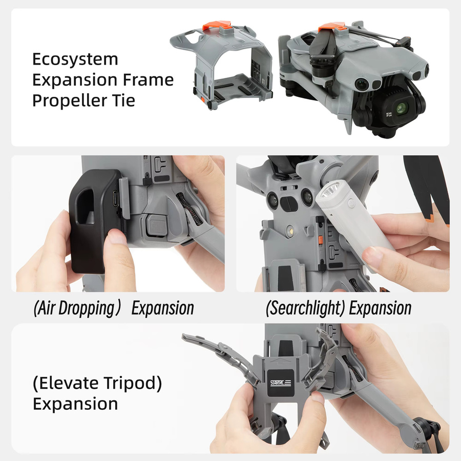 STARTRC Drohnen-Abwurfsystem für DJI Mini 5 Pro in Grau zur Nutzlastlieferung und zum Transport - Bild 2