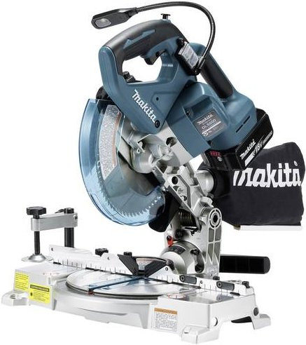Makita DLS600Z Akku-Kapp- und Gehrungssäge 18 V Solo in Blau/Silber mit 165 mm Sägedurchmesser - Bild 2