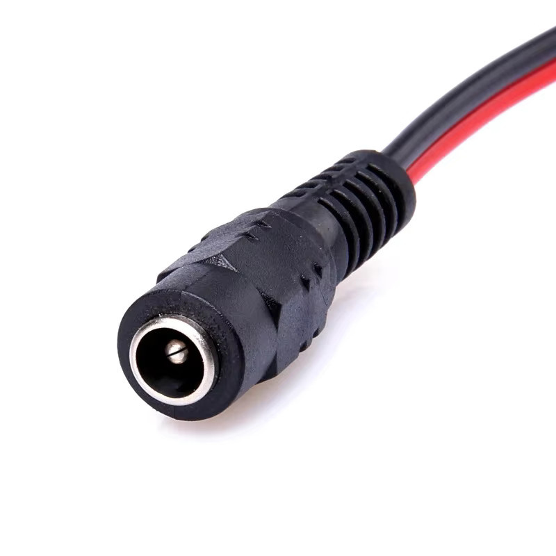 DC-Stromkabel mit 2-Pin-Stecker 5,5x2,1mm, 18 AWG, Männlich und Weiblich, 30cm Länge, Schwarz - Bild 2