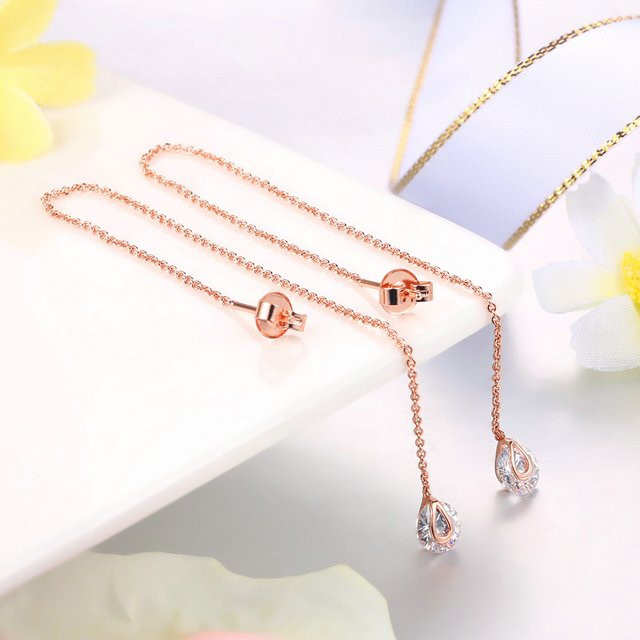 StoneAge Ohrringe, Roségold, Zirkonia, Kristall, Damen - Bild 1