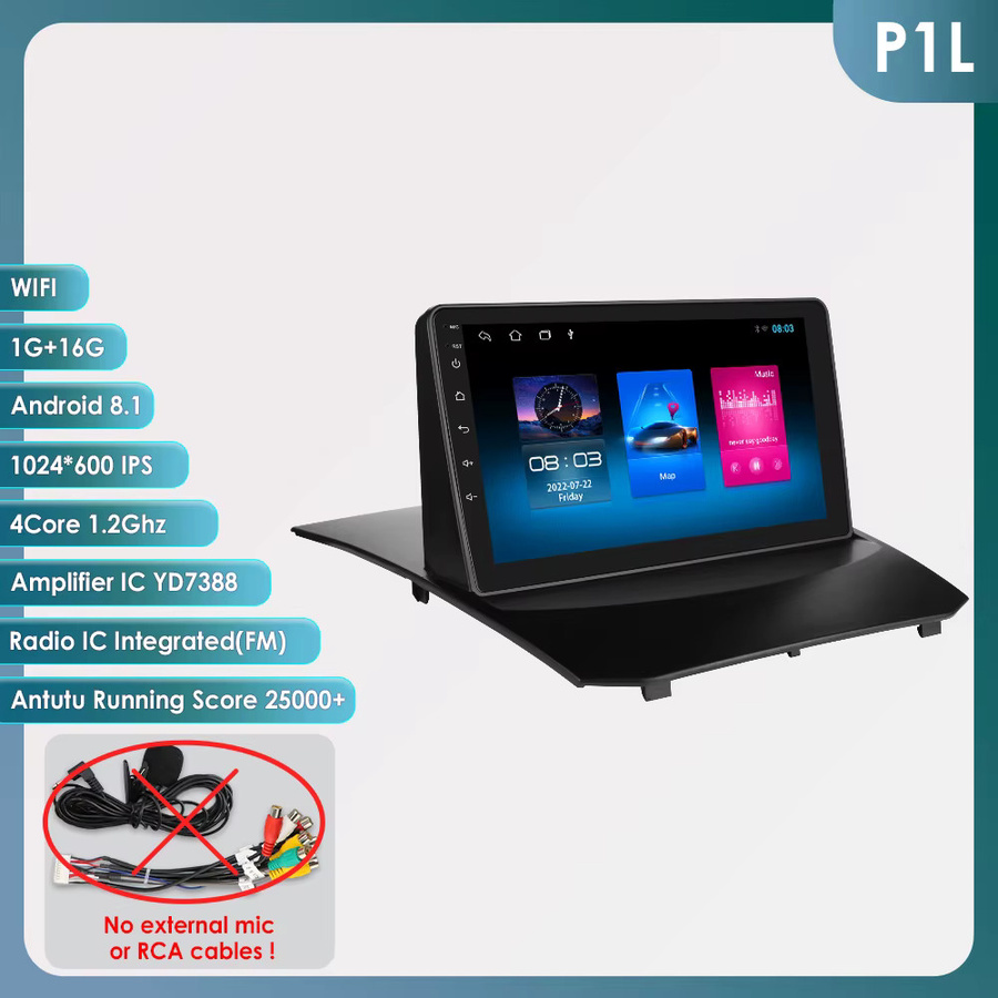 OSSURET Android Autoradio für Ford Fiesta 2009–2017 mit GPS, WLAN, 4G und Carplay in Schwarz - Bild 6