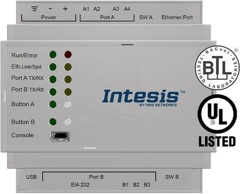 Intesis INBACMEB0100000 M-BUS Gateway in Grau - Bild 1