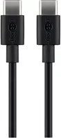 Goobay USB-C auf USB-C Kabel in Schwarz - Bild 1