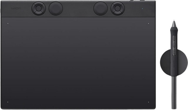 Wacom Intuos Pro Medium Grafiktablett Schwarz mit Bluetooth und USB-C - Bild 1