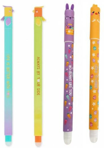 Trahf Radierbarer Gelstift mit Oster-Muster in Türkis, Orange und Multicolour - Bild 1